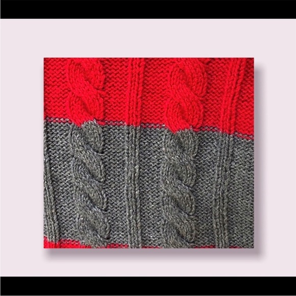 Chaps Sweater Retro Striped Preppy Woman’s Fashion - Picture 6 of 9